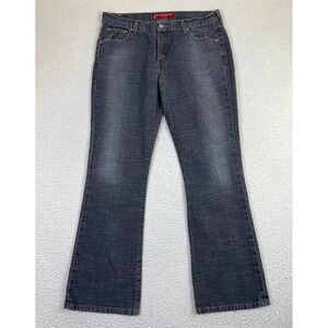 Levis 515 Jeans Womens 14 Gray Dark Wash Boot Cut Low Rise Stretch Denim USA